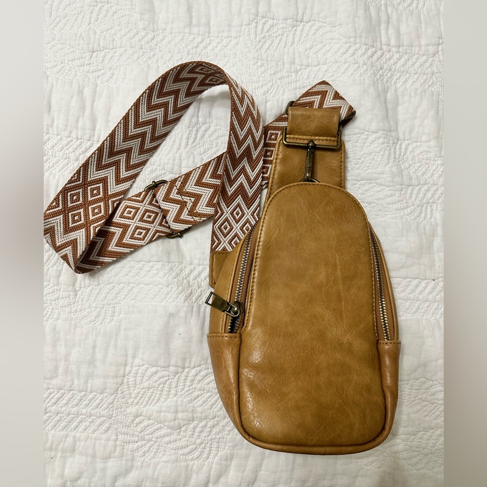 Tan Cross-body bag
